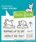 Lawn Fawn - Clear Stamp - A Mole Lot of Love Add-On