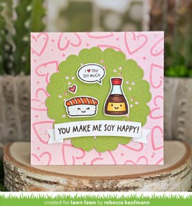 Lawn Fawn - Clear Stamp - Soy Happy