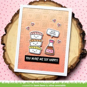 Lawn Fawn - Clear Stamp - Soy Happy