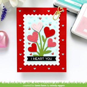 Lawn Fawn - Die - Heart Blooms
