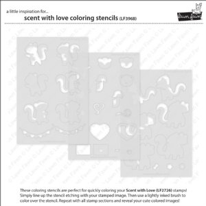 Lawn Fawn - Coloring Stencils - Scent With Love