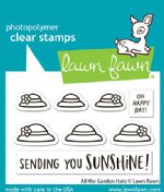 Lawn Fawn - Clear Stamp - All The Garden Hats