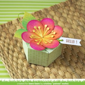 Lawn Fawn - Die - Flower Treat Box