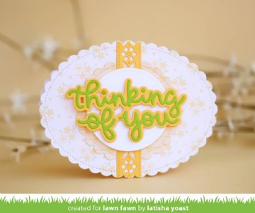 Lawn Fawn - Die - Scripty Thinking of You Outline Add-On
