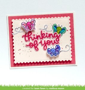 Lawn Fawn - Die - Scripty Thinking of You Outline Add-On