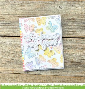 Lawn Fawn - Die - Scripty Thinking of You Outline Add-On