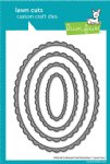 Lawn Fawn - Die - Stitched Scalloped Oval Stackables