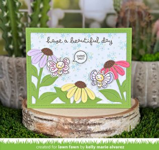 Lawn Fawn - Die - Big Blossom Backdrop: Landscape