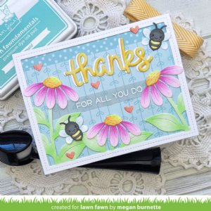 Lawn Fawn - Die - Big Blossom Backdrop: Landscape