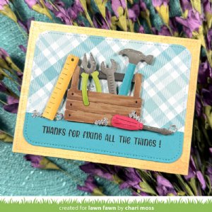 Lawn Fawn - Clear Stamp - Henry's Build A Sentiment: Tools