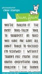 Lawn Fawn - Clear Stamp - Henry's Build A Sentiment: Tools