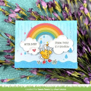 Lawn Fawn - Clear Stamp - Rainbow Sentiments