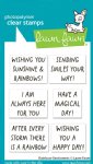 Lawn Fawn - Clear Stamp - Rainbow Sentiments