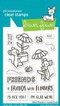 Lawn Fawn - Clear Stamp - Mice Flowers