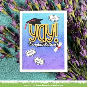 Lawn Fawn - Clear Stamp - All The Grad Caps