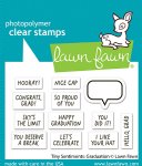 Lawn Fawn - Clear Stamp - Tiny Sentiments: Graduation