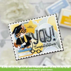 Lawn Fawn - Dies - Build a Critter Graduation Accessories