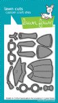 Lawn Fawn - Dies - Build a Critter Graduation Accessories