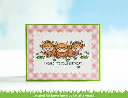Lawn Fawn - Clear Stamp - Highland Cows!