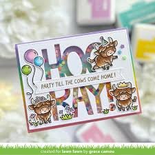 Lawn Fawn - Clear Stamp - Highland Cows!