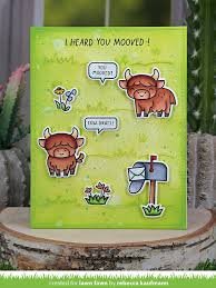 Lawn Fawn - Clear Stamp - Highland Cows! Add-On