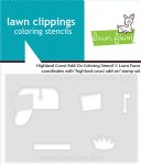 Lawn Fawn - Coloring Stencils - Highland Cows! Add-On