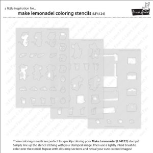 Lawn Fawn - Coloring Stencils - Make Lemonade!