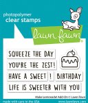 Lawn Fawn - Clear Stamp - Make Lemonade! Add-On