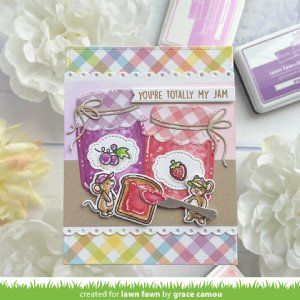 Lawn Fawn - Die - Build-a-Drink Mason Jar Jam and Honey Add-On