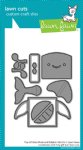 Lawn Fawn - Die - Tiny Gift Box Whale and Dolphin Add-On