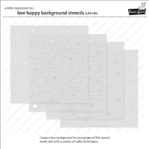Lawn Fawn - Stencils - Bee Happy Background