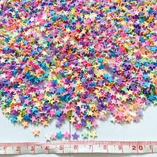 Lawn Fawn - Tiny Treasures - Rainbow Star Clay Pieces