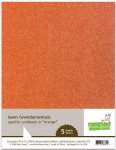 Lawn Fawn - 8.5X11 Cardstock - Sparkle - Orange