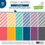 Lawn Fawn - 6X6 Petite Paper Pack - Stripes 'n Sprinkles Autumn