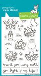 Lawn Fawn - Clear Stamp - I Like Cute Moths