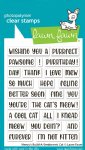 Lawn Fawn - Clear Stamp - Henry's Build-a-Sentiment: Cat