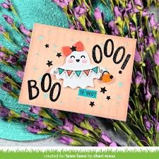 Lawn Fawn - Die - Happy Ghost Tag