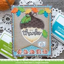 Lawn Fawn - Die - Stitched Acorn Frame
