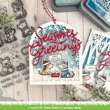 Lawn Fawn - Clear Stamp - Cozy Dogs