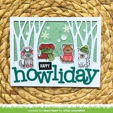 Lawn Fawn - Clear Stamp - Cozy Dogs