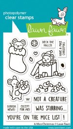 Lawn Fawn - Clear Stamp - A Mice Christmas