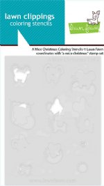Lawn Fawn - Coloring Stencils - A Mice Christmas