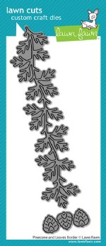 Lawn Fawn - Die - Pinecone and Leaves Border