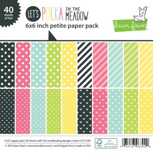 Lawn Fawn - 6X6 - Lets Polka In The Meadow