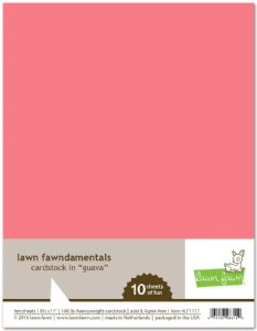 Lawn Fawn - 8.5X11 Cardstock - Guava