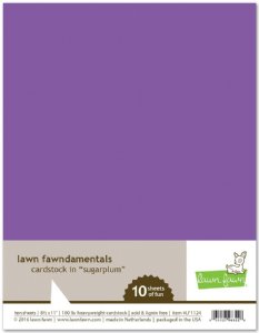 Lawn Fawn - 8.5X11 Cardstock - Sugarplum