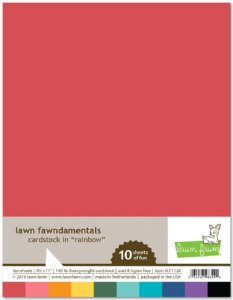 Lawn Fawn - 8.5X11 Cardstock - Rainbow