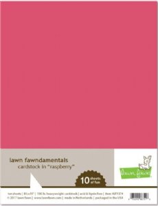 Lawn Fawn - 8.5X11 Cardstock -  Raspberry