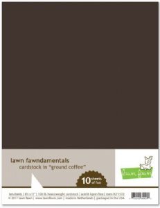 Lawn Fawn - 8.5X11 Cardstock -  Ground Coffee