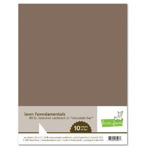 Lawn Fawn - 8.5X11 Cardstock - Chocolate Bar